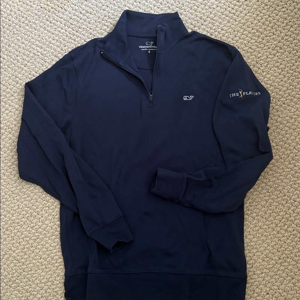 Vineyard Vines Dark Blue 1/4 Zip Sweater